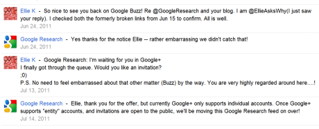 Google Buzz chat